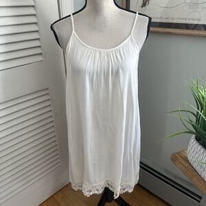 Streetwear Society Dress Womens Small Cream Mini Shift Feminine Fairy Angelcore